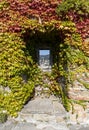 Defense wall of medieval Castle of San Giusto, Trieste, Italy