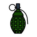 Defensive Grenade Icon Royalty Free Stock Photo