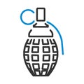 Defensive Grenade Icon Royalty Free Stock Photo