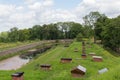 Defensive moat of fort Donhoff, Kaliningrad, Russia