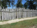 Wooden palisade, Jamestown, Virginia