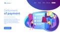 Deferment of payment concept landing page