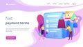 Deferment of payment concept landing page