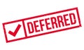 Deferred rubber stamp