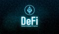 DeFi Decentralized Finance concept banner illustration