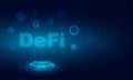 DeFi Decentralized Finance for exchange cryptocurrency.Finance system,block chain and walllet. Royalty Free Stock Photo