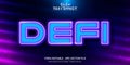 Defi text, neon style editable text effecrt