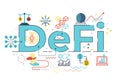 DeFi word illustration