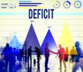Deficit Bankruptcy Crisis Problem Budget Business Concept Royalty Free Stock Photo