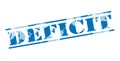 Deficit blue stamp Royalty Free Stock Photo