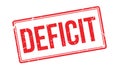 Deficit rubber stamp Royalty Free Stock Photo