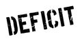 Deficit rubber stamp Royalty Free Stock Photo