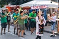 Defile of participants of Dragacevo Trumpet Festival Guca Royalty Free Stock Photo