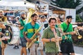 Defile of participants of Dragacevo Trumpet Festival Guca Royalty Free Stock Photo