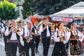 Defile of participants of Dragacevo Trumpet Festival Guca Royalty Free Stock Photo