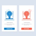 Define, Energy, Engineering, Generation, Power Blue and Red Download and Buy Now web Widget Card Template
