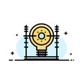 Define, Energy, Engineering, Generation, Power  Business Flat Line Filled Icon Vector Banner Template Royalty Free Stock Photo