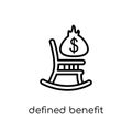 Defined benefit pension icon from Defined benefit pension collec