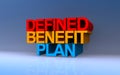defined benefit plan on blue