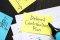 Defined Contribution Plan is shown using the text Royalty Free Stock Photo