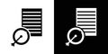 Defining icon Isolated flat vector in outline