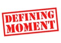 DEFINING MOMENT Rubber Stamp Royalty Free Stock Photo