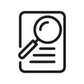 Defining outline vector icon. line element illustration from edit tools concept. Defining icon