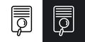 Defining thin line vector icon set