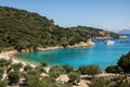 Filiatro bay and beach on Greek island Ithaca Royalty Free Stock Photo