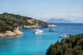 Filiatro bay and beach on Greek island Ithaca Royalty Free Stock Photo