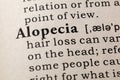Definition of Alopecia
