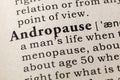 Definition of Andropause Royalty Free Stock Photo