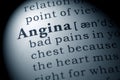 Definition of angina Royalty Free Stock Photo