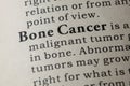 Definition of Bone Cancer Royalty Free Stock Photo