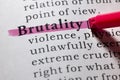 Definition of brutality