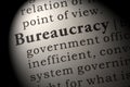 Definition of bureaucracy Royalty Free Stock Photo