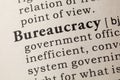 Definition of bureaucracy Royalty Free Stock Photo