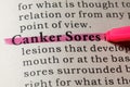 Definition of Canker Sores