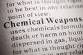 Definition of Chemical Weapons