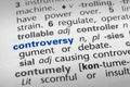 Definition of Controversy Royalty Free Stock Photo