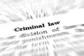 Definition of Criminal Law
