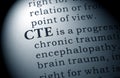 Definition of CTE