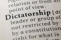 Definition of dictatorship Royalty Free Stock Photo