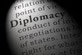 Definition of diplomacy Royalty Free Stock Photo