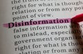 Definition of disinformation