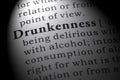 Definition of drunkenness