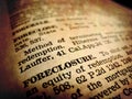 Definition of Foreclosure Royalty Free Stock Photo