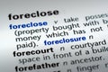 Definition of Foreclosure Royalty Free Stock Photo