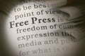 Definition of free press