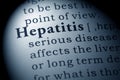 Definition of hepatitis Royalty Free Stock Photo
